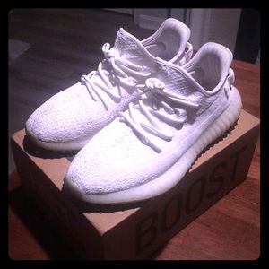 White Yeezy Boost 350 Size 13
